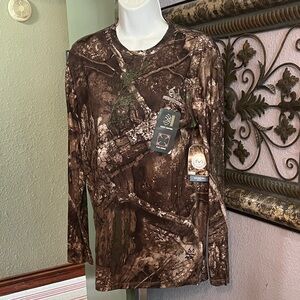 NWT Realtree Camouflage Flex Fabric Shirt Sz S